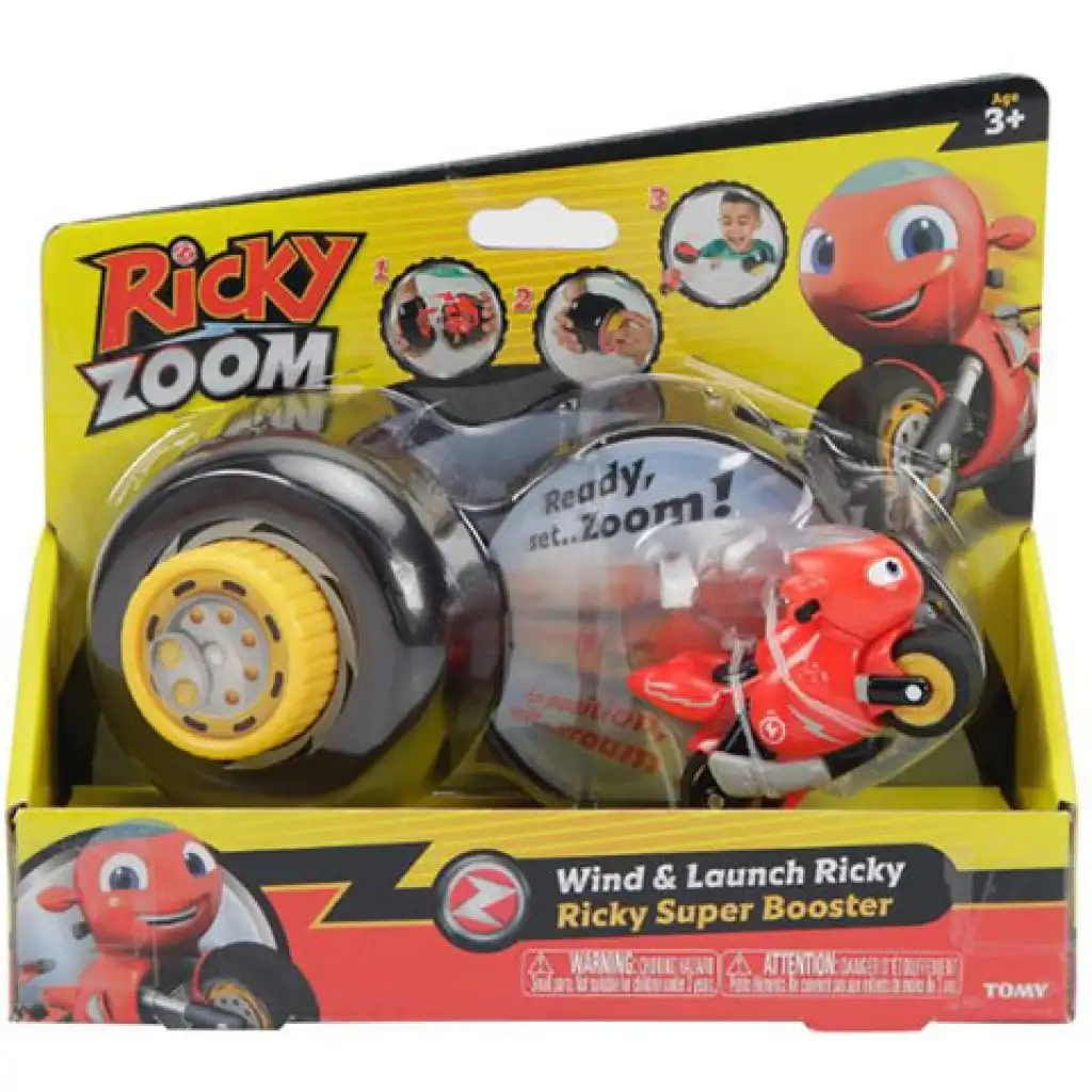 imagen de Tomy: Ricky Zoom - Lanzador de cuerda con figura de Ricky 1