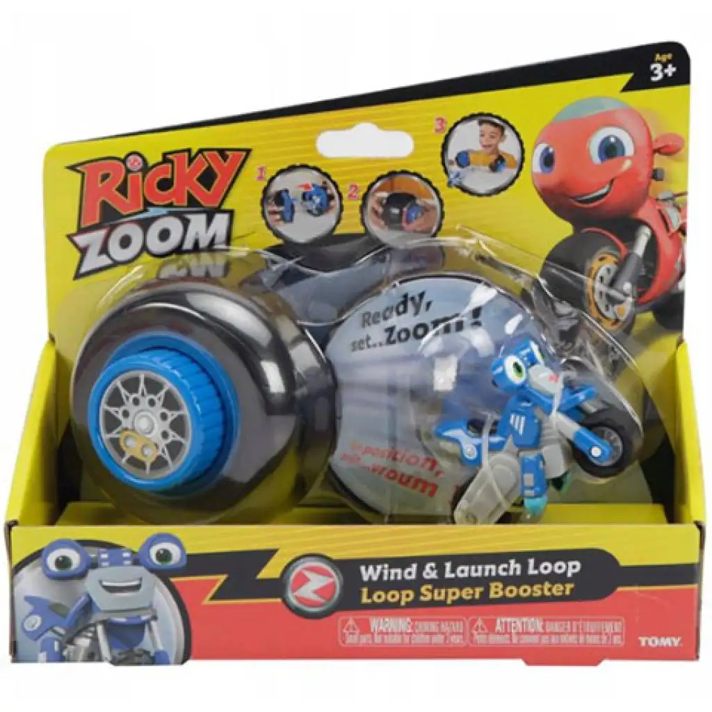 imagen de Tomy: Ricky Zoom - Lanzador de Resorte con figura de Loop 1