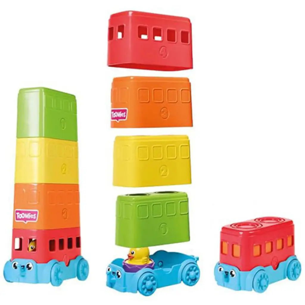 imagen de Tomy: Toomies - Huevitos Kukucska autobús de dos pisos set de juego 3