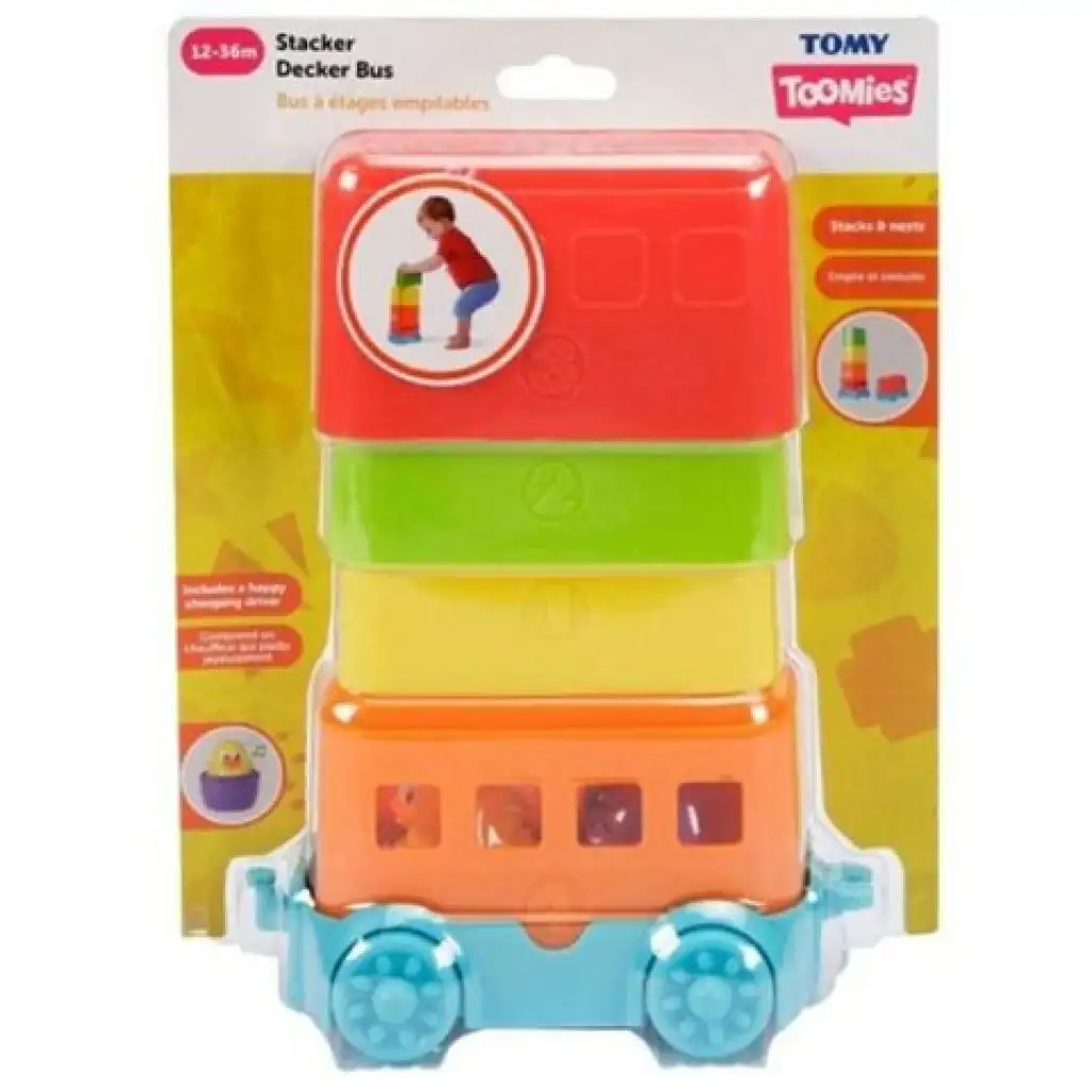 imagen de Tomy: Toomies - Huevitos Kukucska autobús de dos pisos set de juego 1