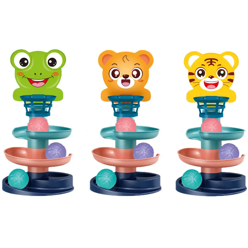 imagen de Torre de Pelotas: Divertida pista de pelotas con animales en varias versiones 45x22cm 1ud 2