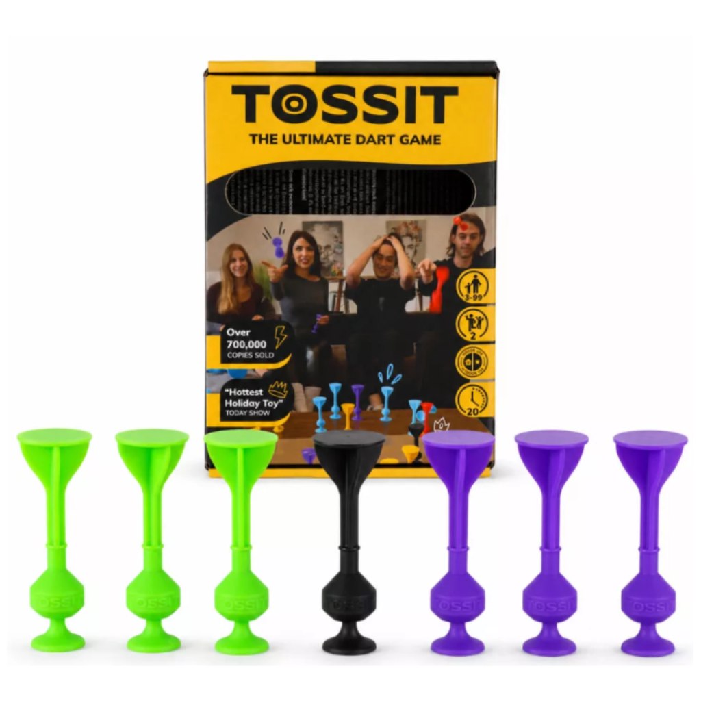 imagen de Tossit Starter Pack lila-verde silicona dardos juego de mesa 1