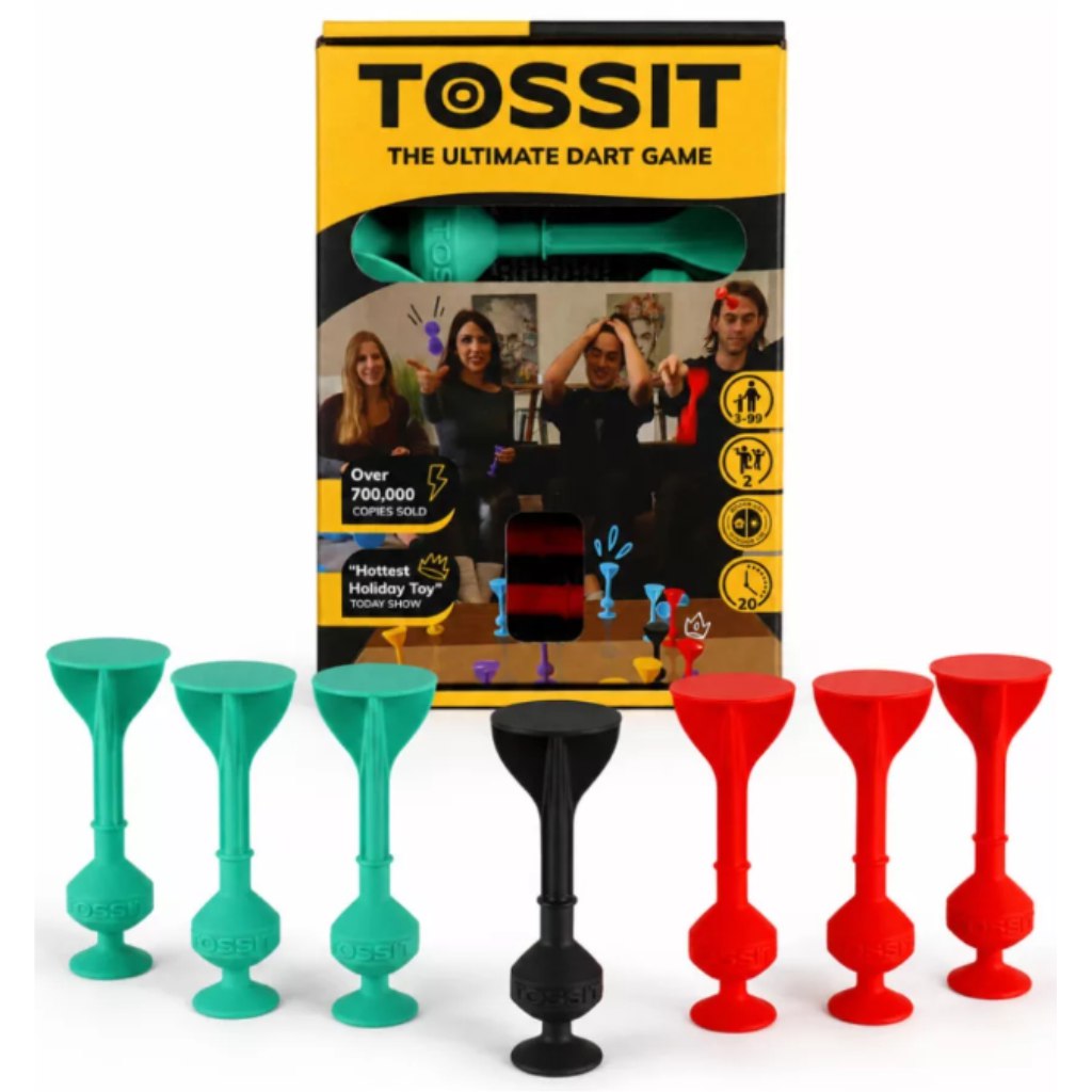 imagen de Tossit Starter Pack rojo-turquesa silicona dardos juego de mesa 1