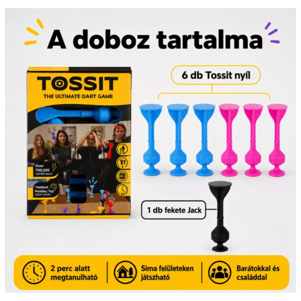 imagen de Tossit Starter Pack rosa-azul con dardos de silicona con ventosas 2