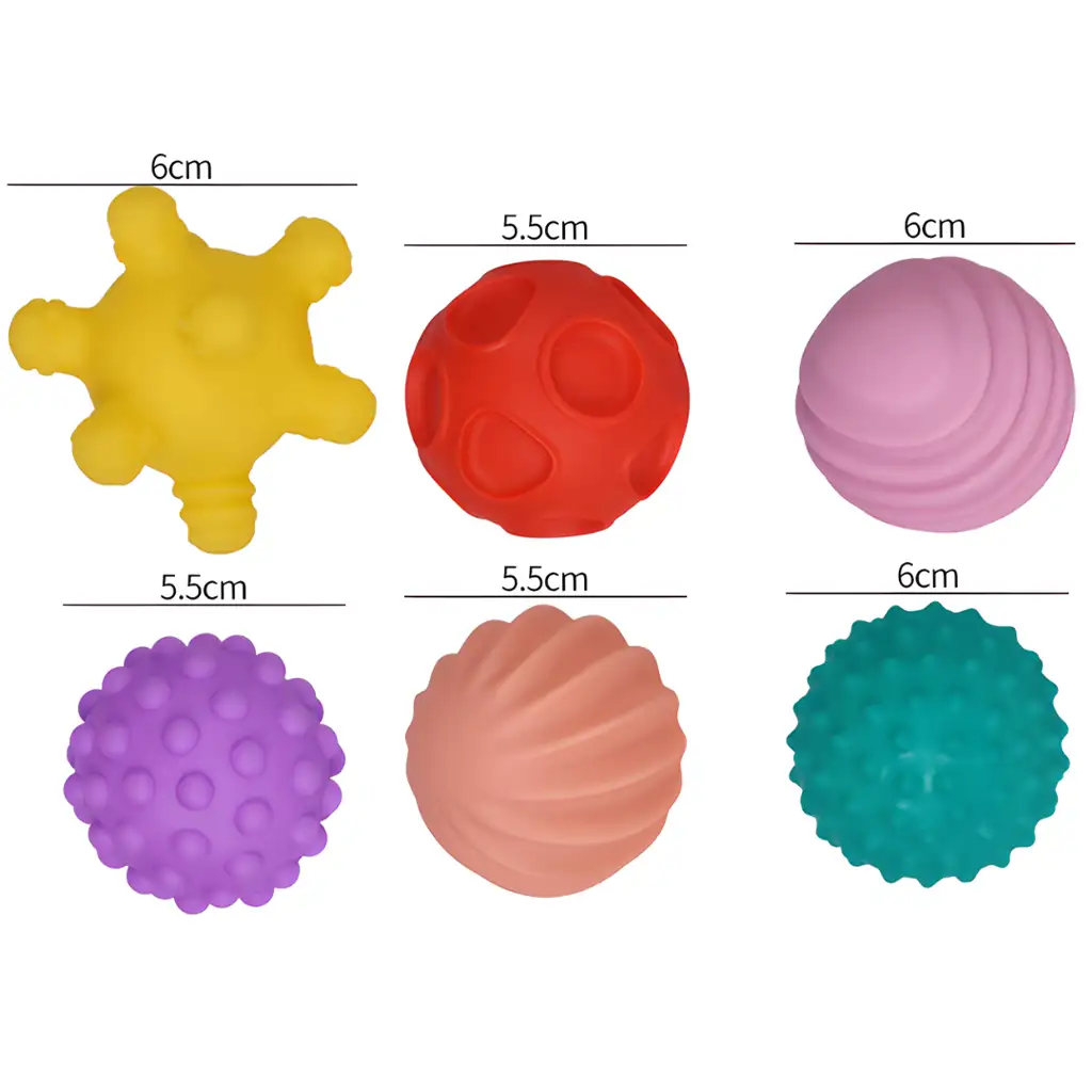 imagen de Touchball: Set de 6 pelotas para desarrollar el sentido del tacto 2