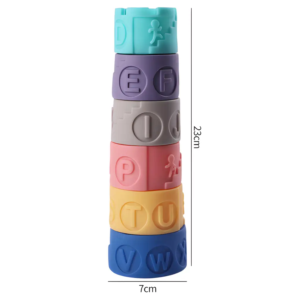 imagen de Touchball: Set de construcción de torre suave de desarrollo táctil de 6 piezas 2