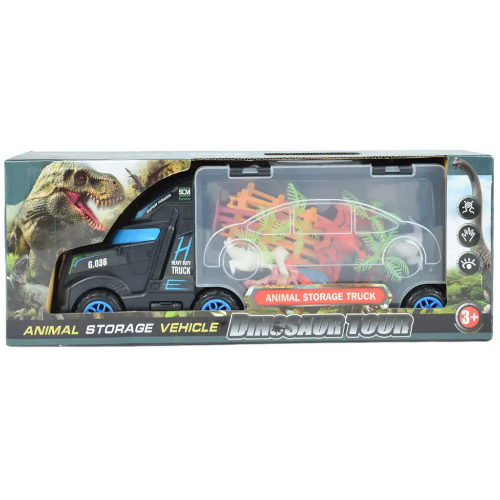 imagen de Tour de Dinosaurios: Camión de safari de dinosaurios con accesorios 4