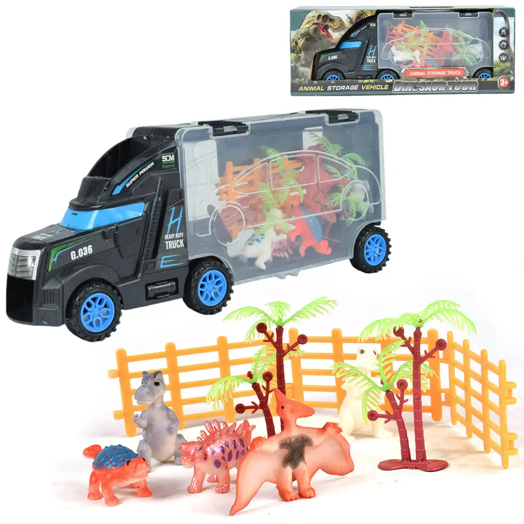imagen de Tour de Dinosaurios: Camión de safari de dinosaurios con accesorios 1