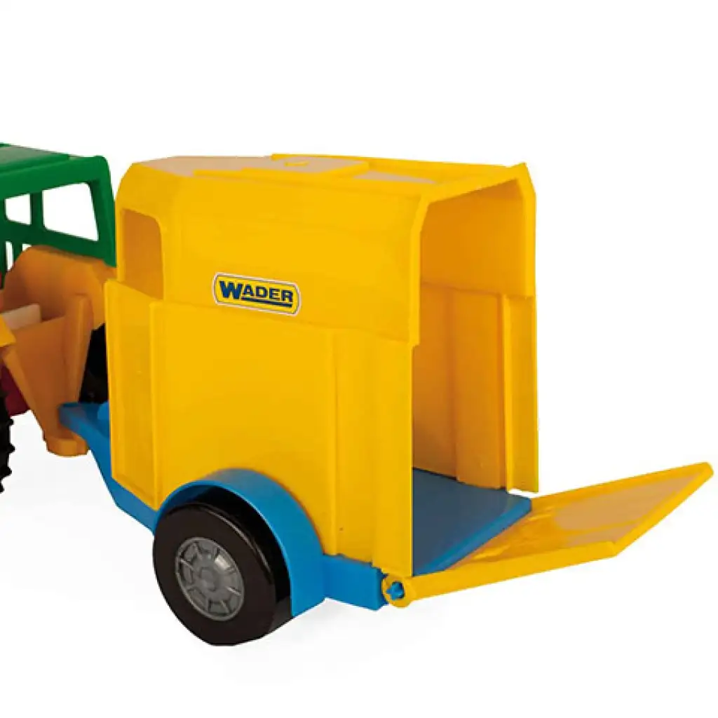 imagen de Tractor con remolque de caballo 38cm - Wader 4