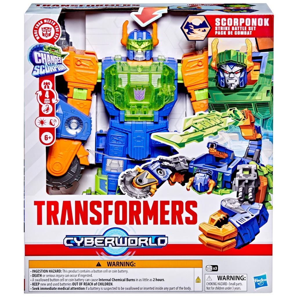 imagen de Transformers CYBERWORLD: set de juego de batalla de Scorponok - Hasbro 1