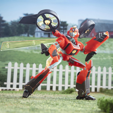 imagen de Transformers: EarthSpark Deluxe Terran Twitch figura de acción transformable - Hasbro 3