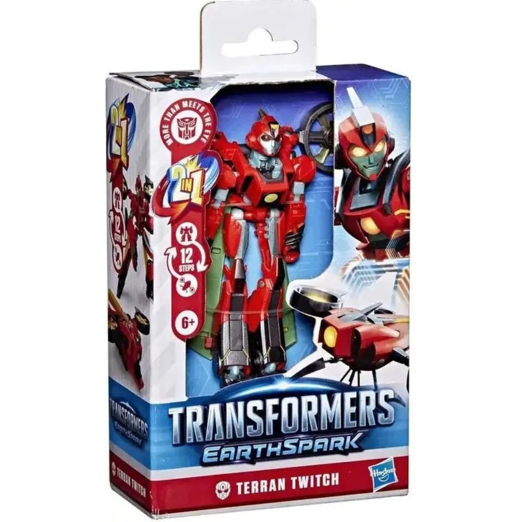 imagen de Transformers: EarthSpark Deluxe Terran Twitch figura de acción transformable - Hasbro 1