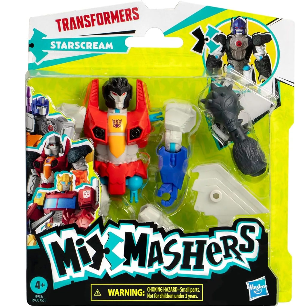 imagen de Transformers: Mix Mashers Starscream figura con accesorios - Hasbro 1