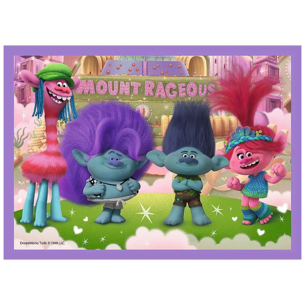 imagen de Trolls 3.: Set de rompecabezas 4 en 1 - Trefl 2
