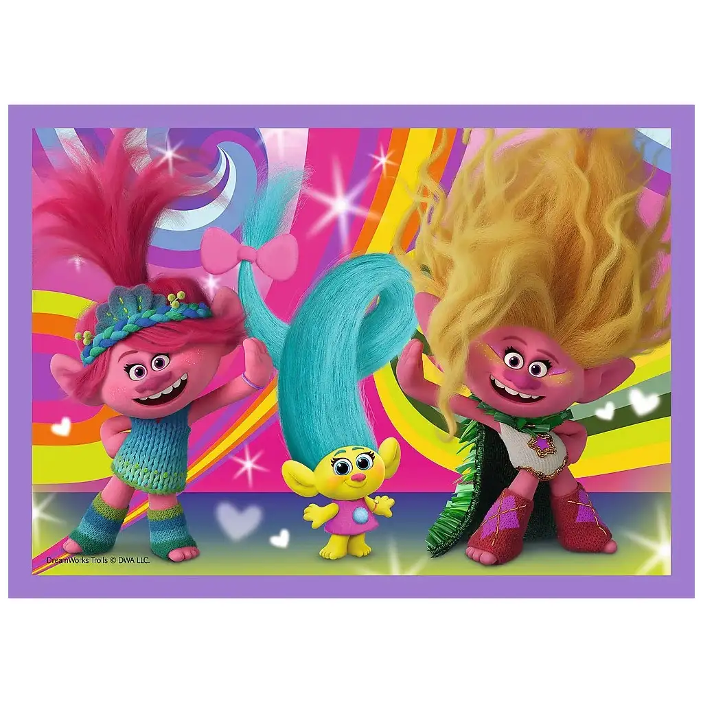 imagen de Trolls 3.: Set de rompecabezas 4 en 1 - Trefl 5
