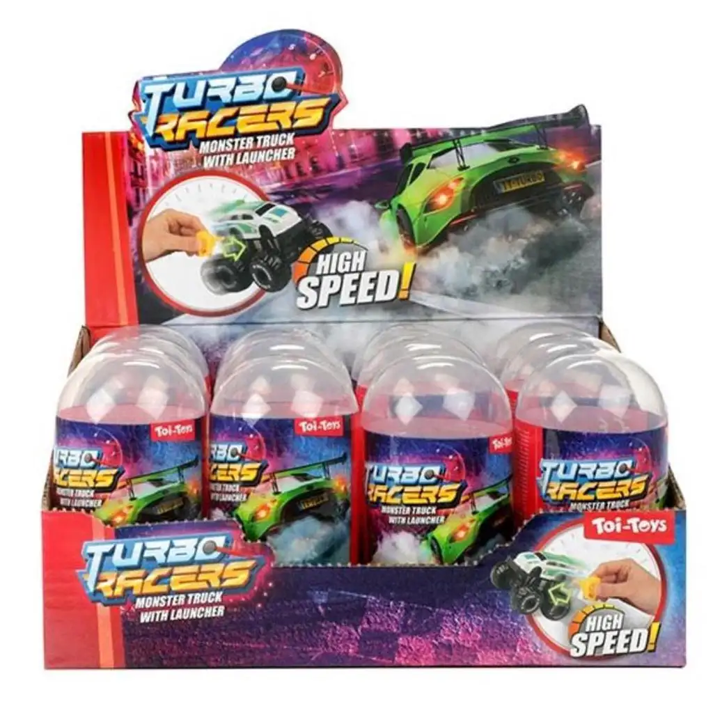 imagen de Turbo Racers Monster Truck sorpresa coche pequeño con lanzador 1ud 1