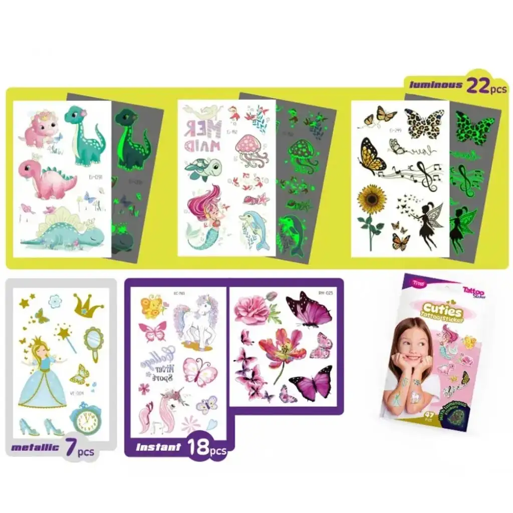 imagen de TyToo: Cuties set de pegatinas de tatuajes 2