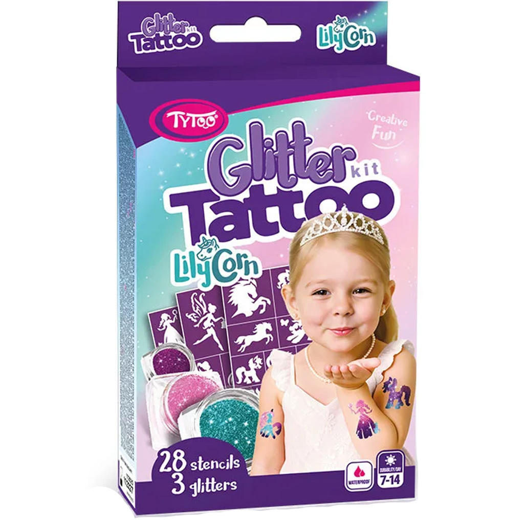 imagen de TyToo: LilyCorn set de tatuajes de purpurina 1
