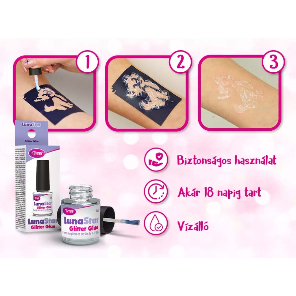 imagen de TyToo: LunaStar pegamento para tatuajes de purpurina 5ml 2