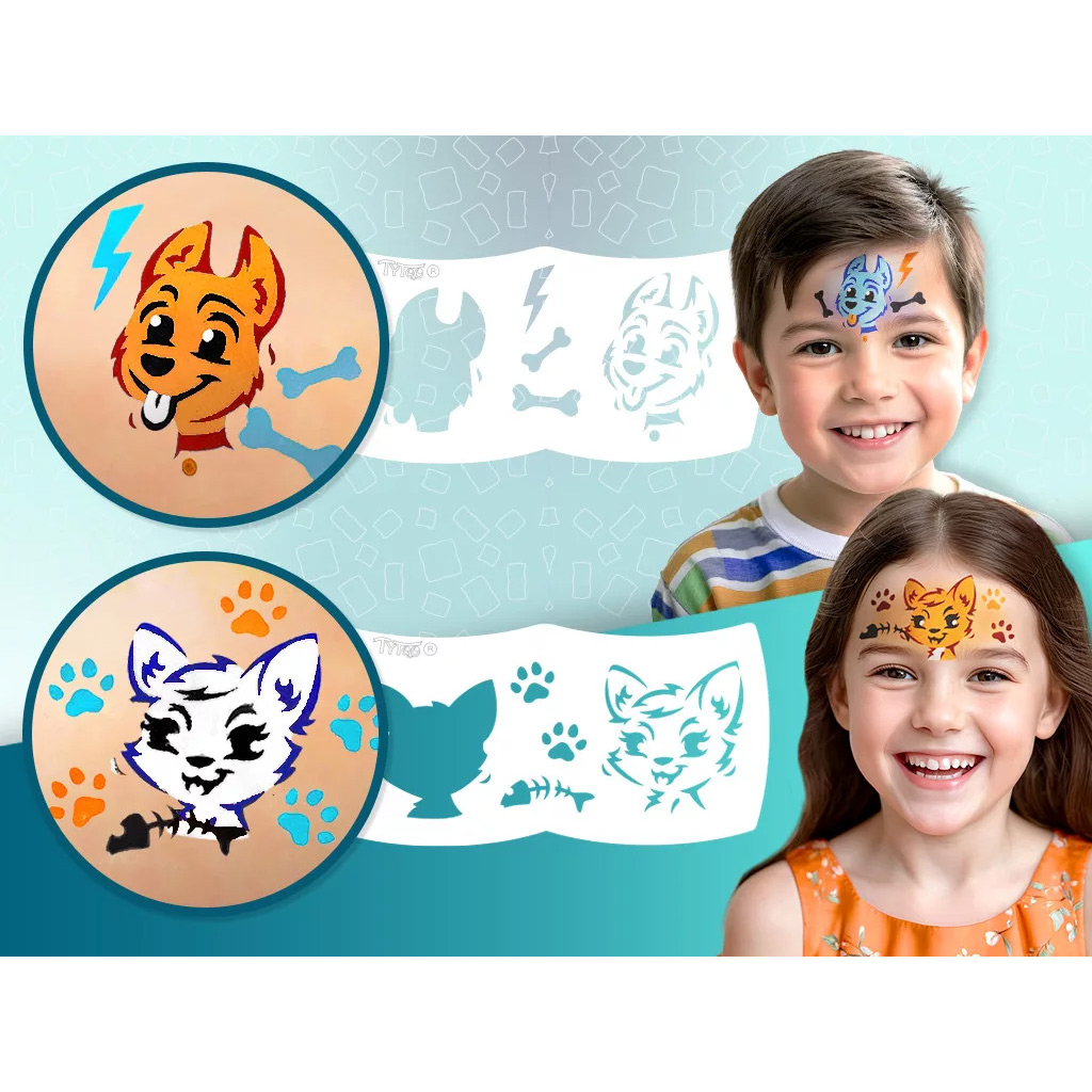 imagen de TyToo: Mi primer set de pintura facial - Perros y Gatos 2