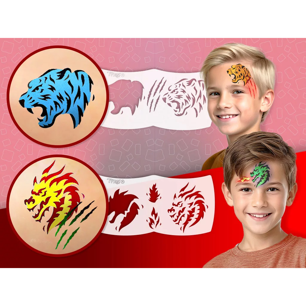 imagen de TyToo: Mi primer set de pintura facial - Tigres y Dragones 2