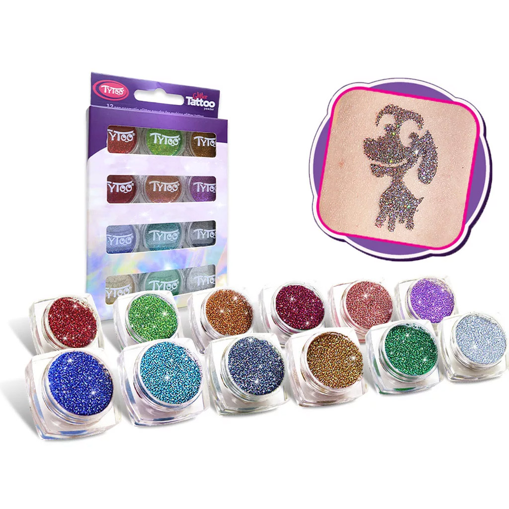 imagen de TyToo: Selección de purpurina de múltiples colores set 12x2,5ml 2