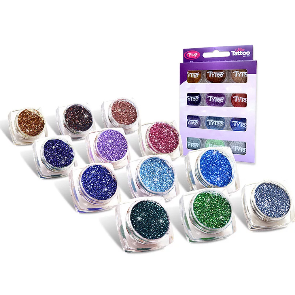 imagen de TyToo: Set de purpurina de colores adicionales 12x2,5ml 2