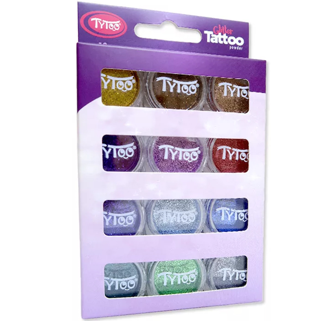 imagen de TyToo: Set de purpurina de colores adicionales 12x2,5ml 1