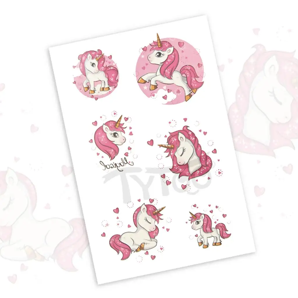 imagen de TyToo: Tatuajes de pegatinas de unicornio 2