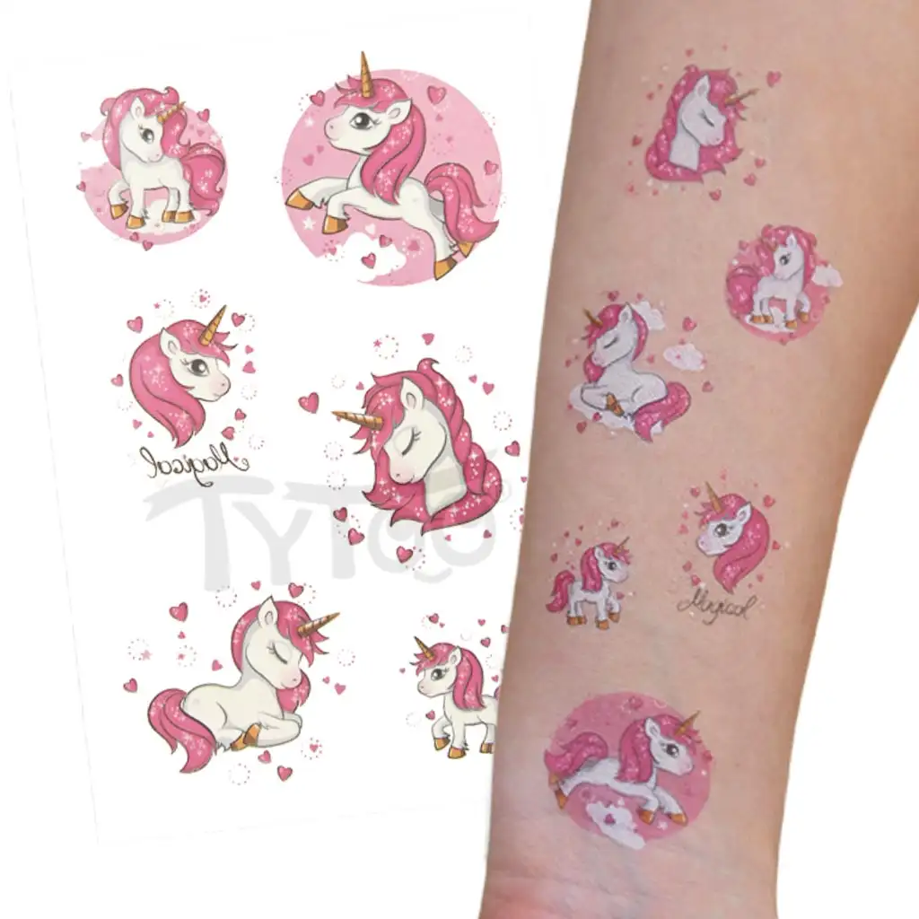imagen de TyToo: Tatuajes de pegatinas de unicornio 1