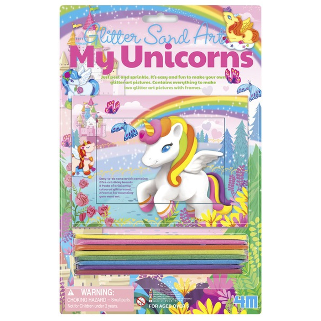 imagen de Unicornio brillante kit creativo de imágenes de arena 1