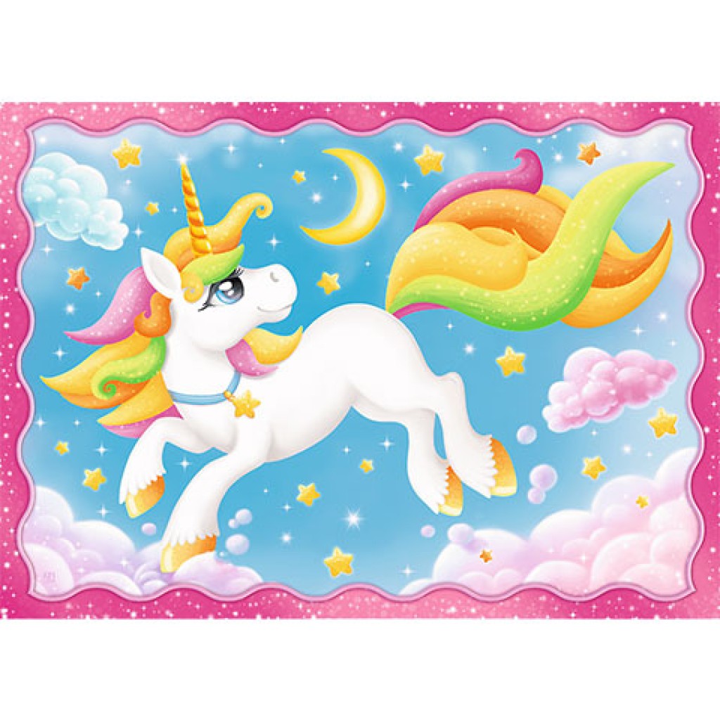 imagen de Unicornios y magia rompecabezas 4 en 1 - Trefl 2