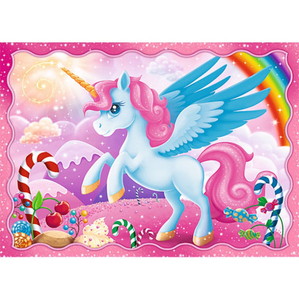 imagen de Unicornios y magia rompecabezas 4 en 1 - Trefl 3