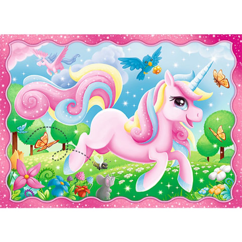 imagen de Unicornios y magia rompecabezas 4 en 1 - Trefl 5