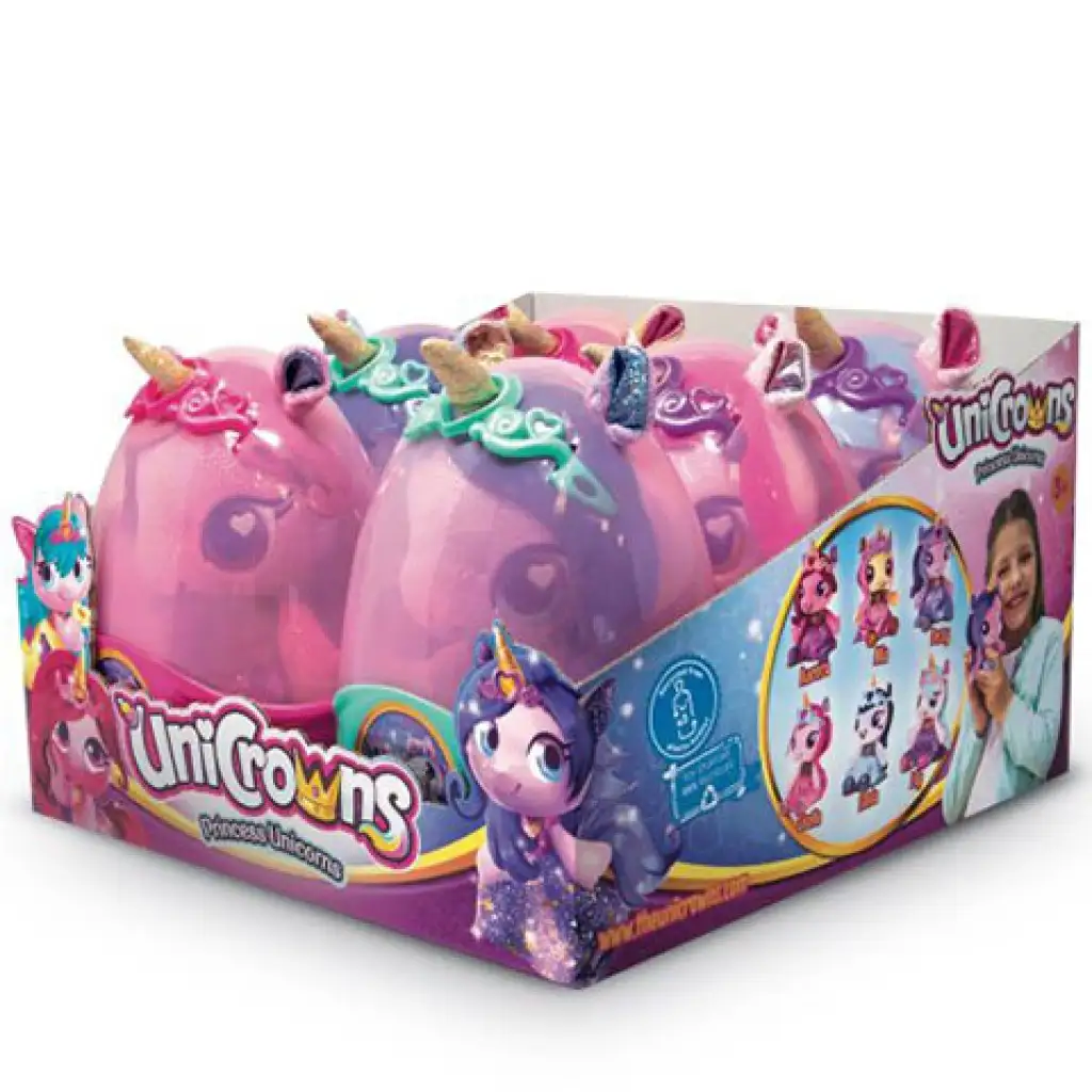 imagen de UniCrowns: Princesa unicornios huevo de cristal varias versiones 1ud 4