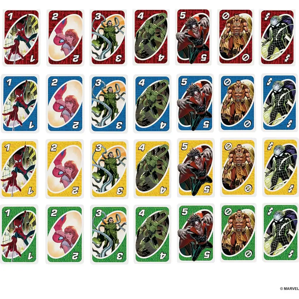 imagen de UNO carta Spider-Man - Mattel 3