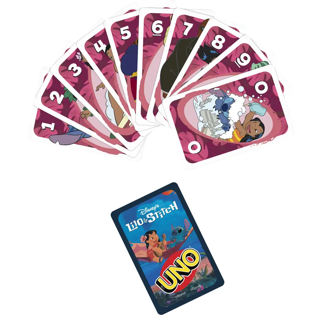 imagen de UNO: Juego de cartas de Disney Lilo y Stitch - Mattel 3