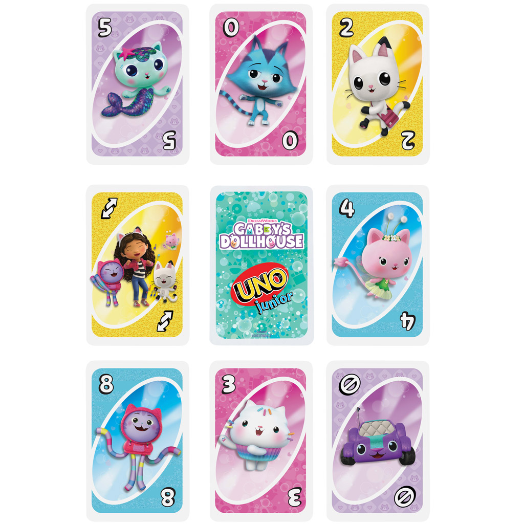 imagen de UNO Junior: Gabi casa de muñecas juego de cartas - Mattel 4