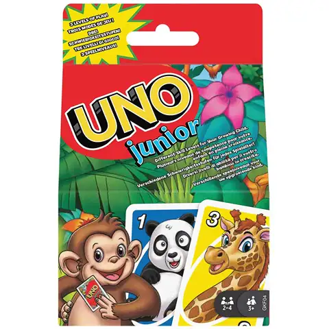 imagen de UNO Junior juego de cartas de animales - Mattel 1