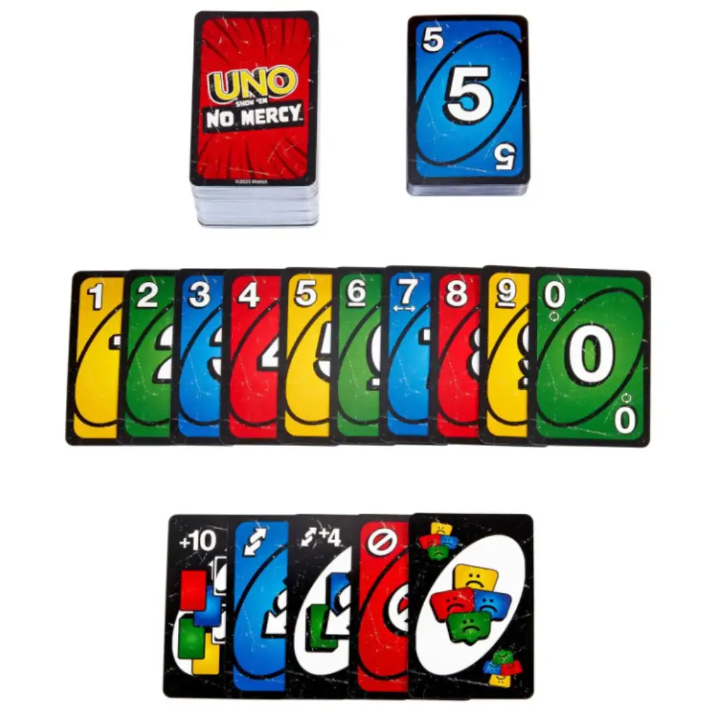 imagen de UNO No Mercy: No hay piedad juego de cartas - Mattel 3
