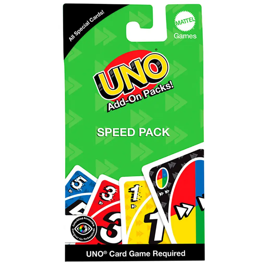 imagen de UNO: Paquete de cartas de expansión aceleradora - Mattel 1