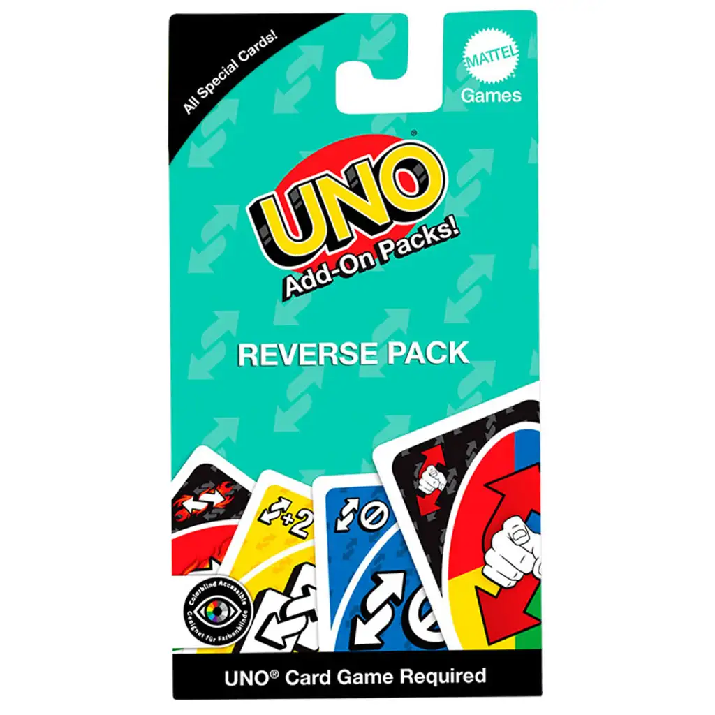 imagen de UNO: Paquete de cartas de reversa - Mattel 1