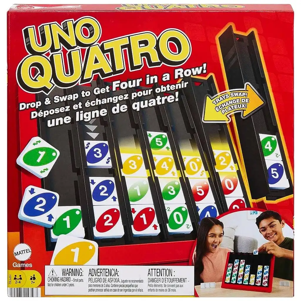 imagen de UNO Quatro juego de mesa - Mattel 1