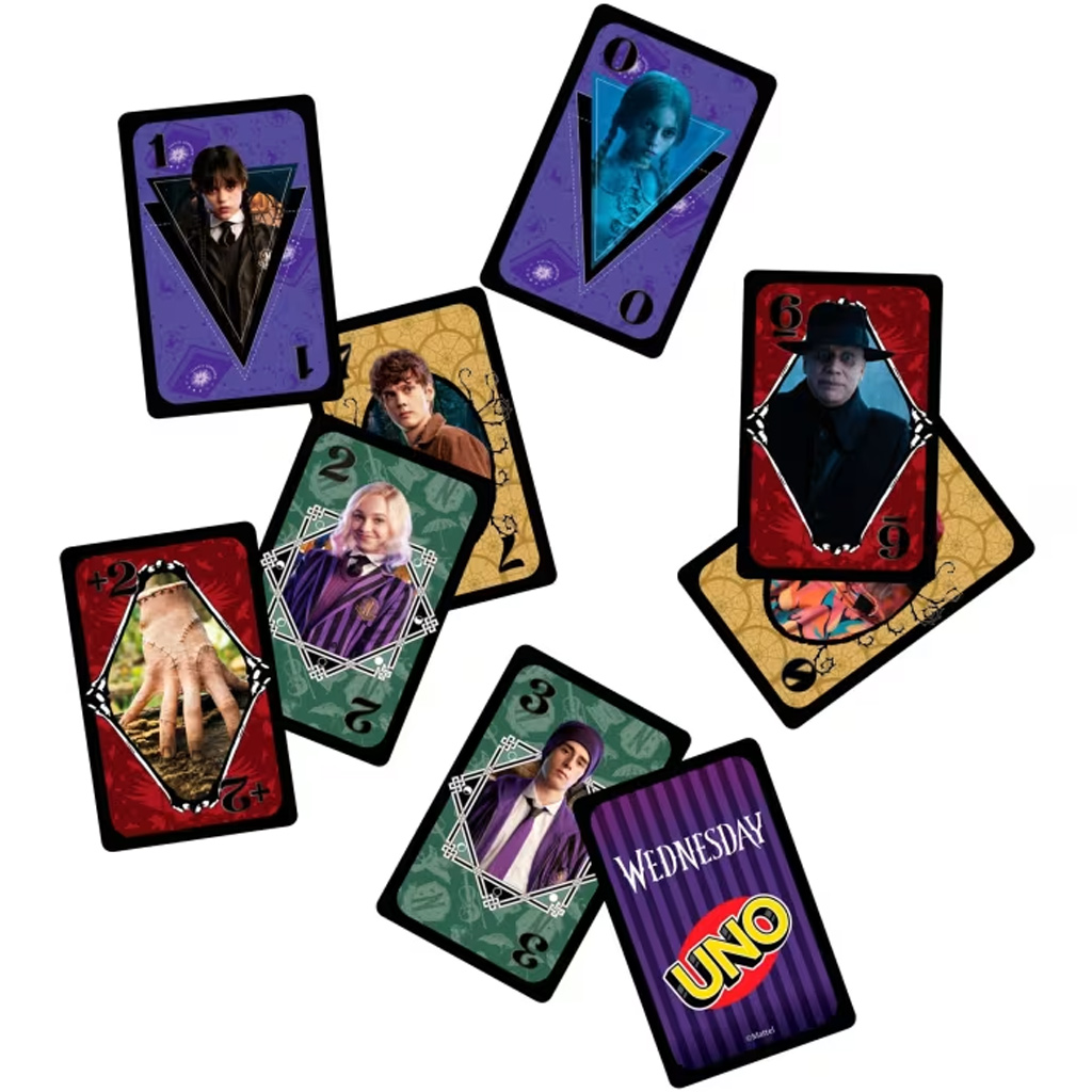 imagen de UNO Wednesday juego de cartas - Mattel 3