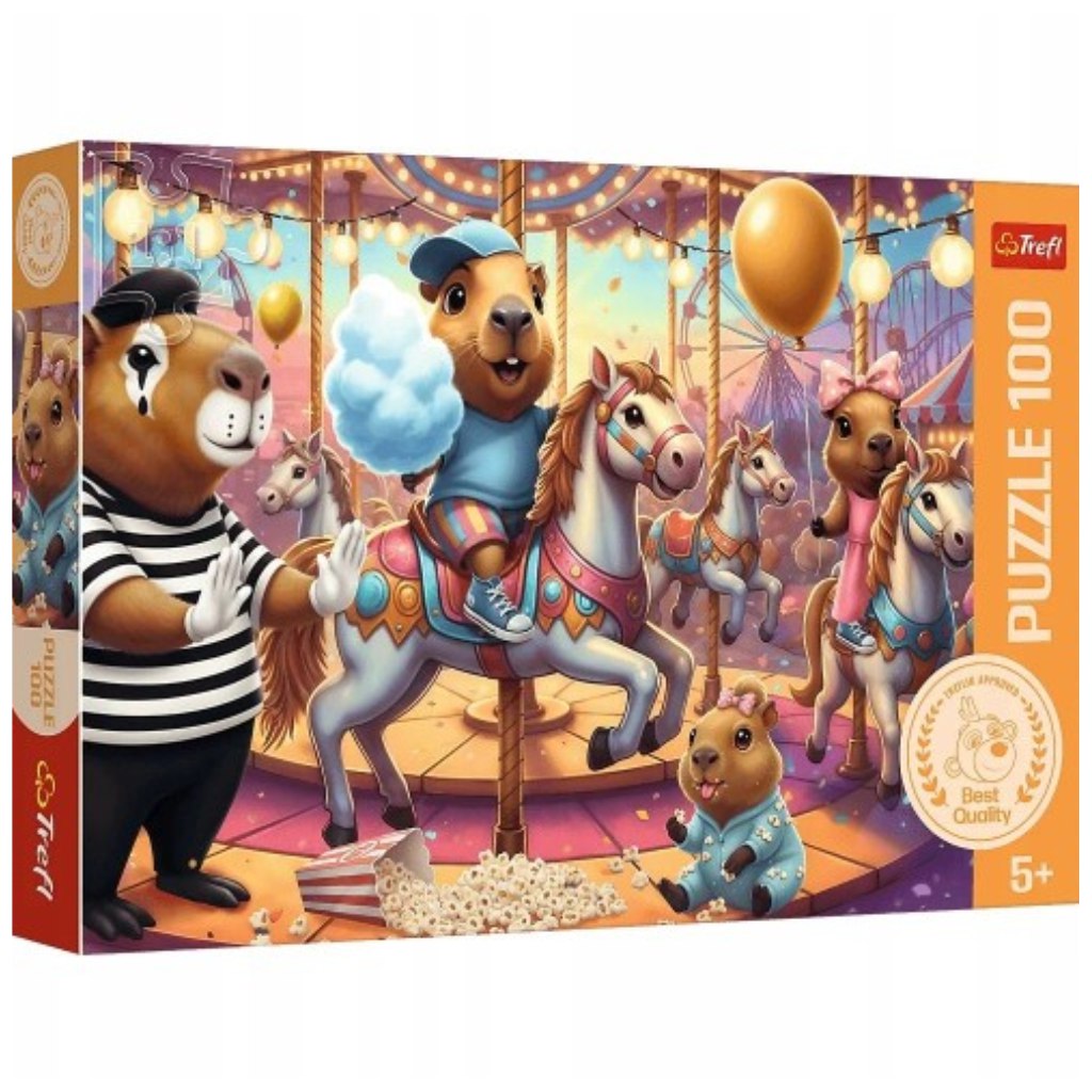 imagen de Vacaciones de capibaras puzzle de 100 piezas – Trefl 1