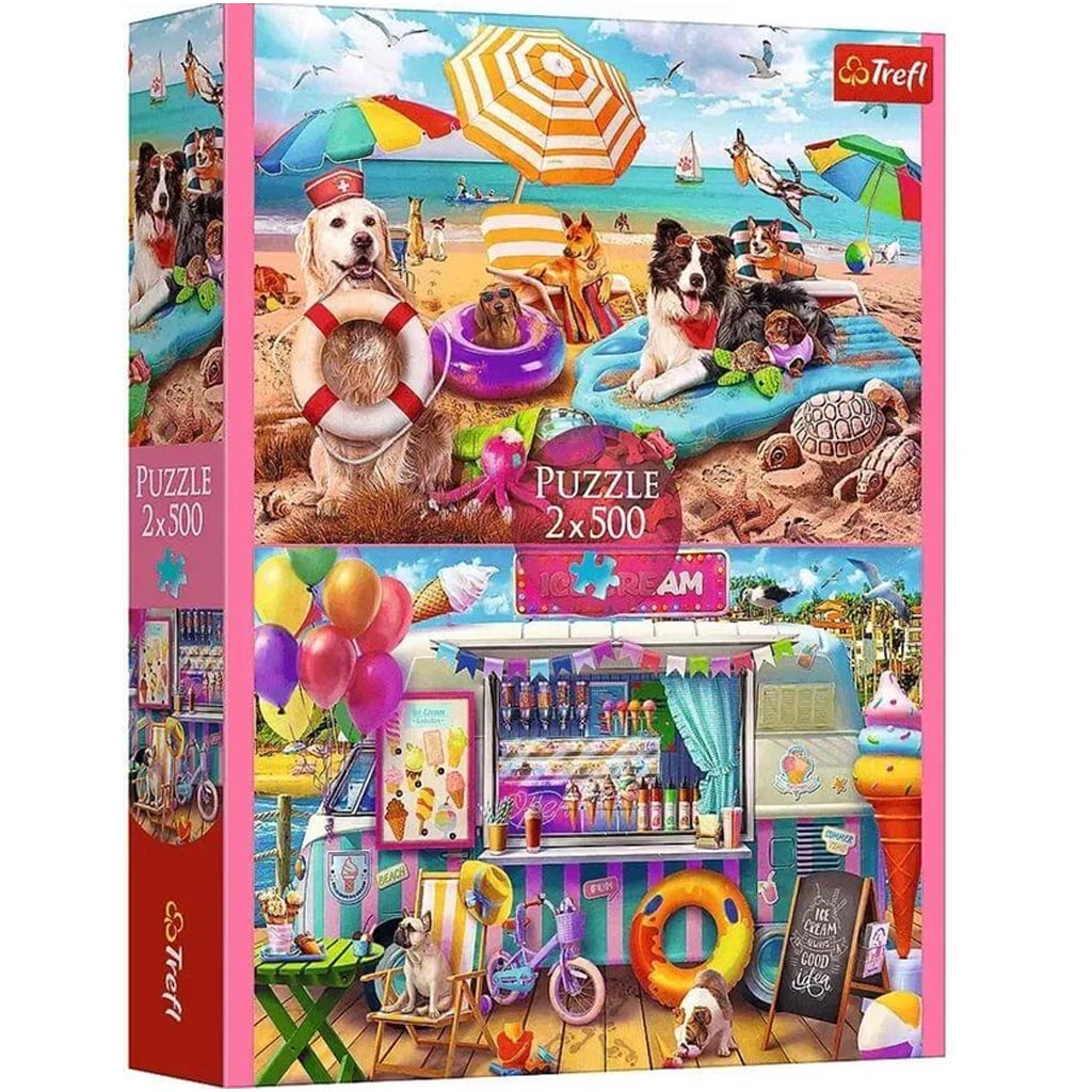 imagen de Vacaciones rompecabezas 2x500 piezas - Trefl 1