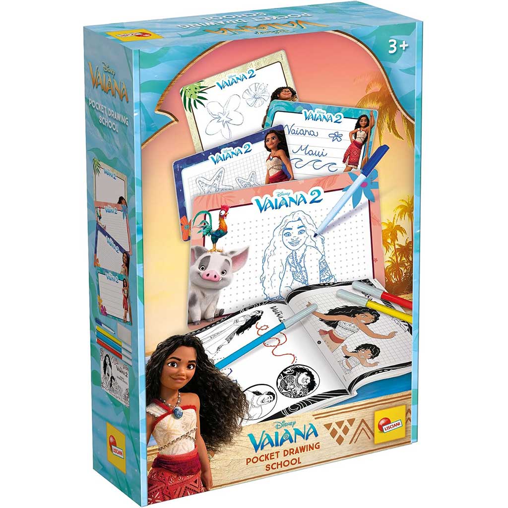 imagen de Vaiana 2 Escuela de dibujo de tamaño pequeño - Lisciani 1