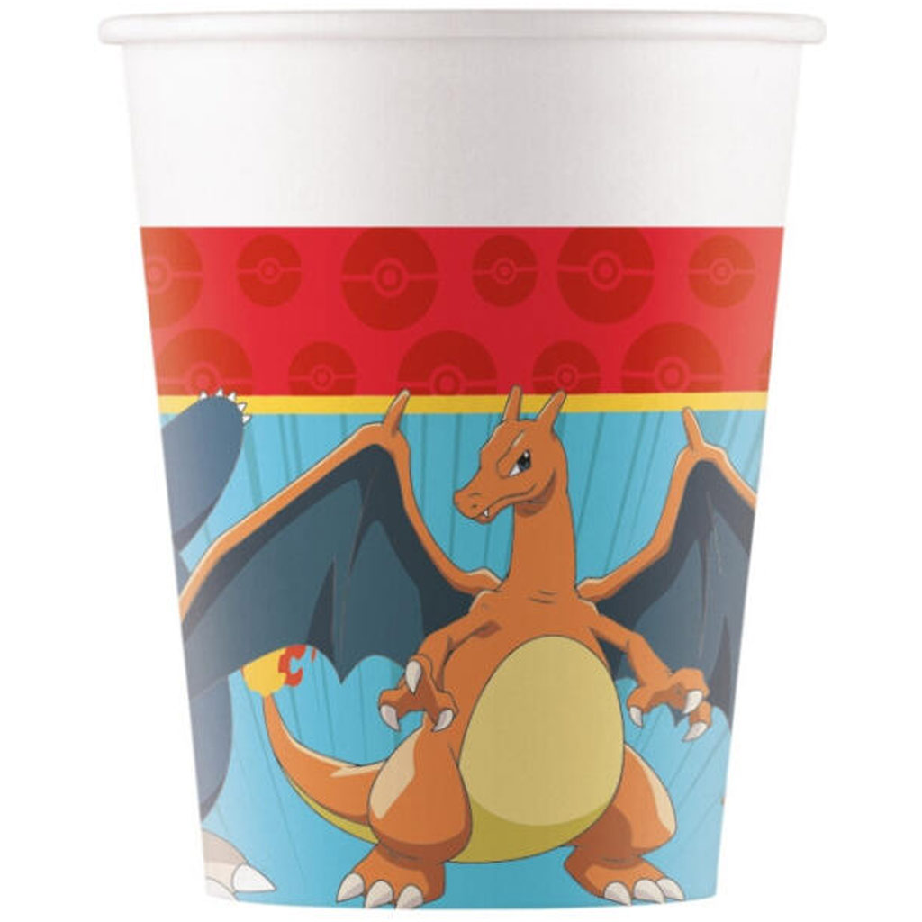 imagen de Vasos de papel Pokémon 8 unidades 200ml 1
