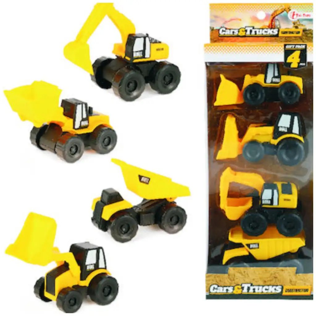 imagen de VehiCool vehículos de construcción set de 4 piezas 1