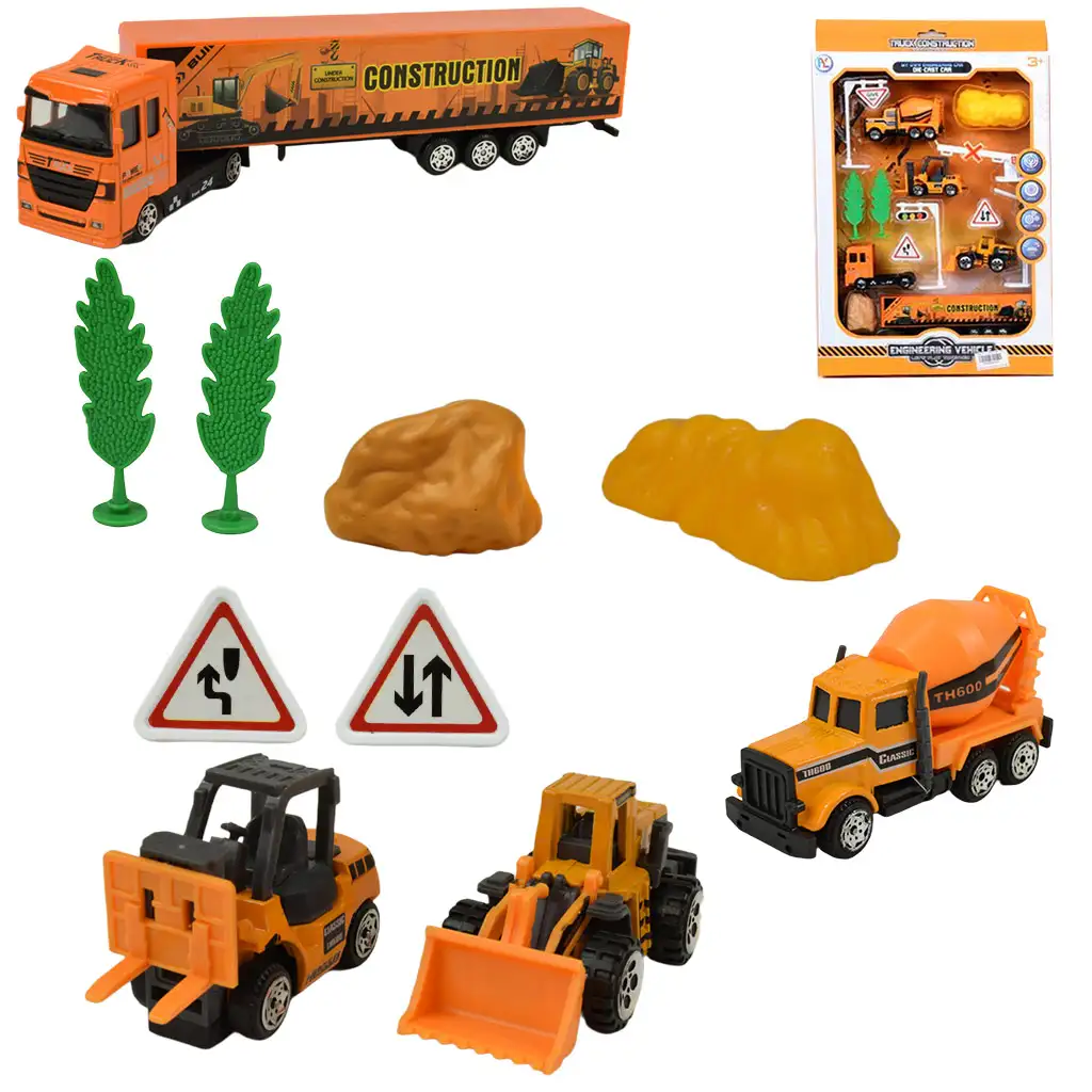imagen de Vehículo de Ingeniería: Set de juego de vehículos de construcción con accesorios 1